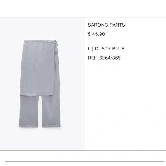 ZARA Sarong Pants - Picture 8 of 8